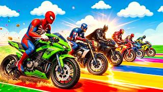 الرجل العنكبوت انقاذ باتمان Spider-Man Rescue batman vs iron man vs venom funny Game GTA 5 superhero