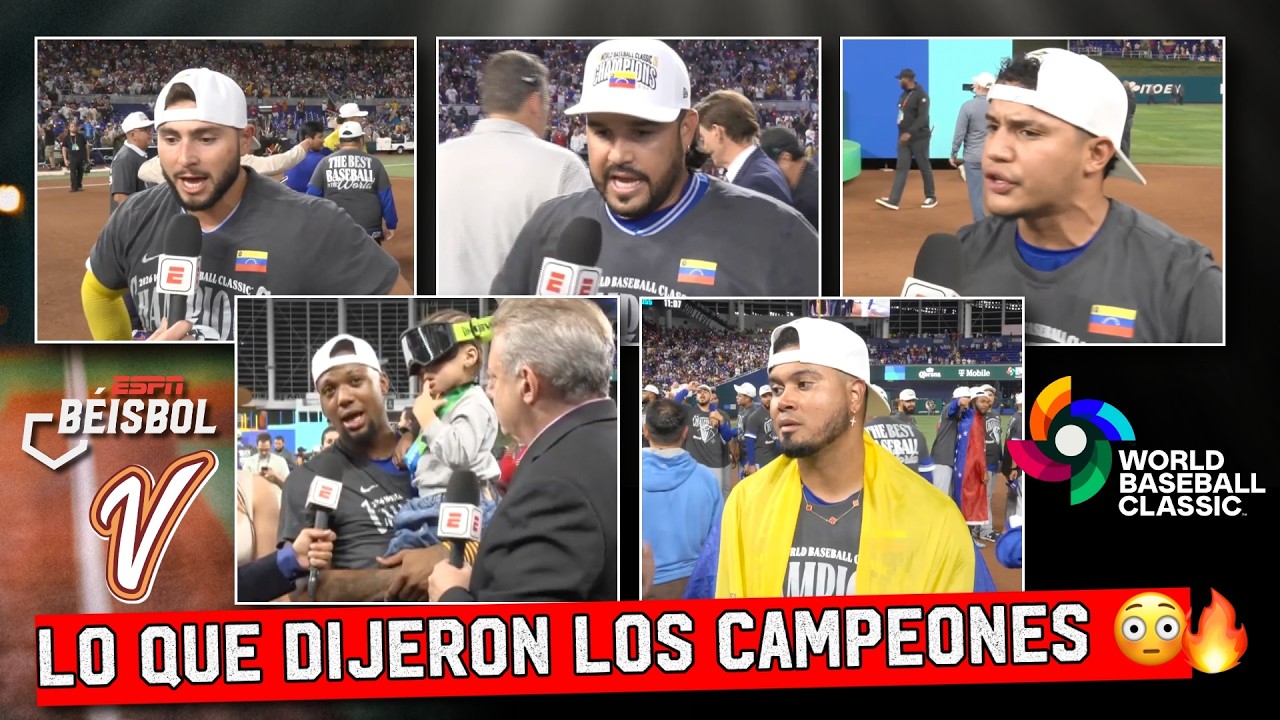 LA REACCIÓN DE ACUÑA, ARRÁEZ y SUÁREZ TRAS HACER HISTORIA en CLÁSICO con VENEZUELA | ESPN Beisbol
