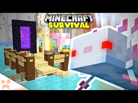 wattles - axolotl outpost DISASTER | Minecraft Survival (#27)
