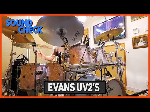 Evans UV2 Drumheads Gretsch USA Custom Drums
