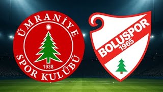 Ümraniyespor - Boluspor Çok Hızlı Basit Taktiksel Analiz