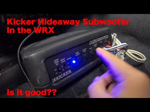Installing Kicker Hideaway Subwoofer in the WRX