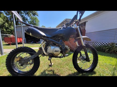 Big Wheel Conversion (17\" & 14\") Upgraded Wheels on SSR 125 (2021) Pit Bike - Easy \"How To\" - Part 1