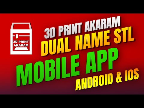 3D Print Akaram - Text to STL