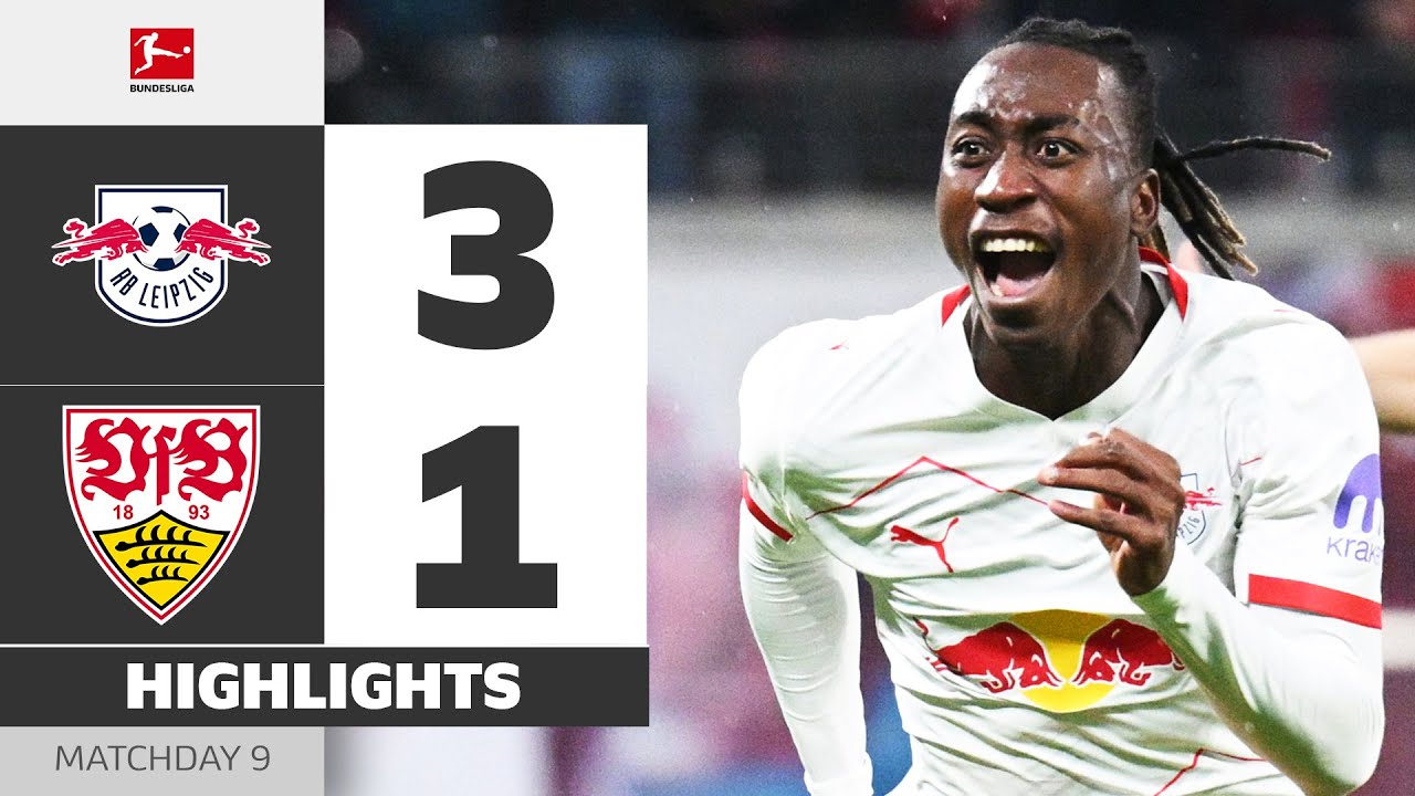 Diomande & Co. On A MISSION! | RB LEIPZIG - VFB STUTTGART | Highlights | Matchday 9 – Bundesliga