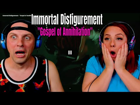 Immortal Disfigurement - "Gospel of Annihilation" (Official Music Video) THE WOLF HUNTERZ REACTIONS