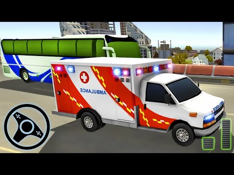 Ambulance Games Driving Sim 3D - City Rescue VAN Parking | Android Gameplay