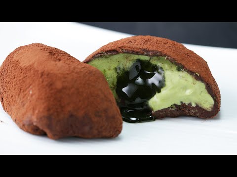 レンジで作れる!濃厚抹茶チョコ大福