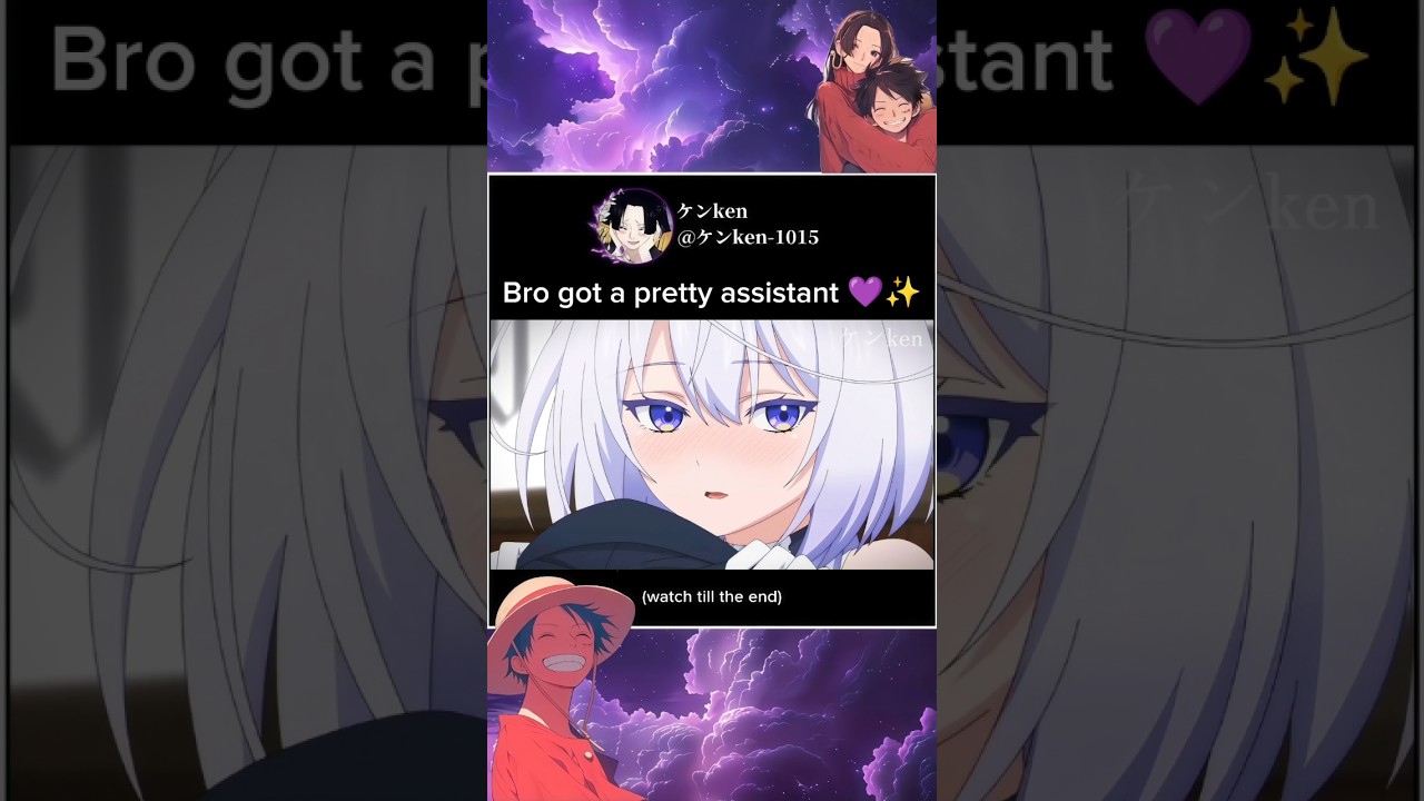 Bro got a pretty assistant 💜✨ | #anime #animeedit #animeshorts