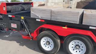 Loading and Unloading 3 Pallets Of Pavers Without A Forklift