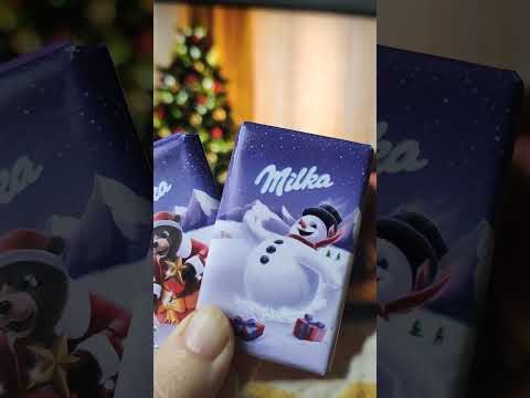 milka christmas selection box #milka #chocolate #food #candy #asmr