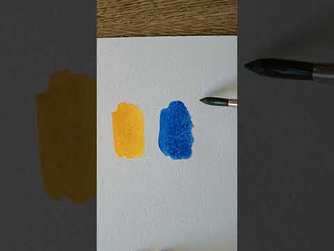 Colormixing basics: How to mix olive green