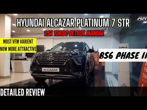 2023 Hyundai Alcazar Platinum 7 STR 1.5L Turbo Petrol Manual ~ Detailed Review ~ Is It Worth ??