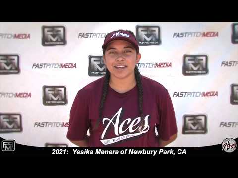 2021 Yesika Menera Slapper, Athletic Outfielder & Second Base Softball Skills Video - Aces 18 Gold