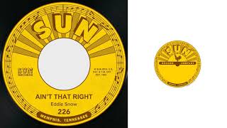 Eddie Snow - Ain't That Right video