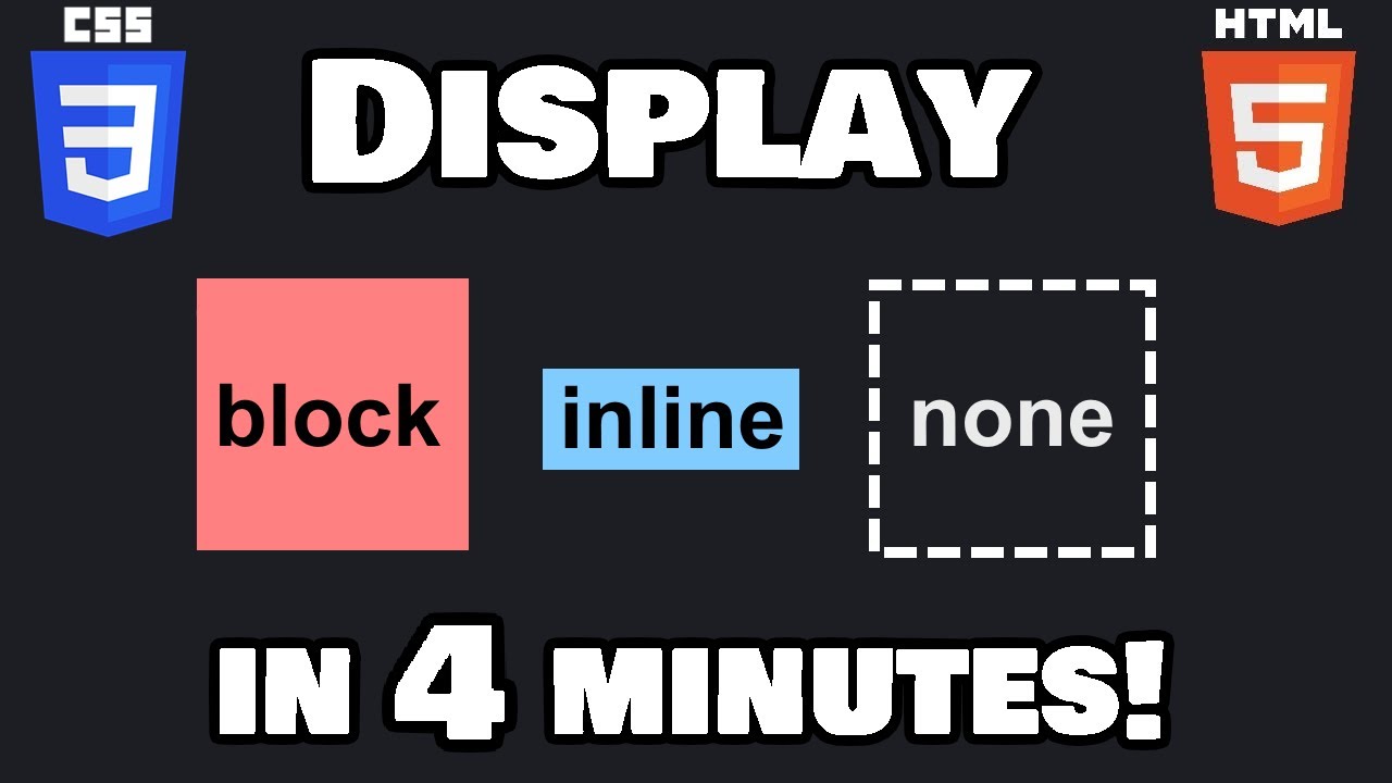 Learn CSS display property in 4 minutes! 🧱