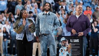 RJ Davis in the Rafters - Full Halftime Ceremony - March 3, 2026