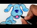 How To Draw Blue From Blues Clues