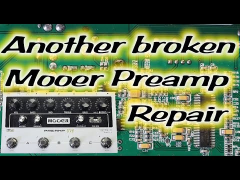 Another dead Mooer Preamp  for repair