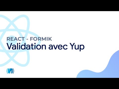 React Formik 7 Validation avec Yup