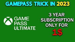 Xbox Game Pass Ultimate 3 Year Subscription trick in 2023