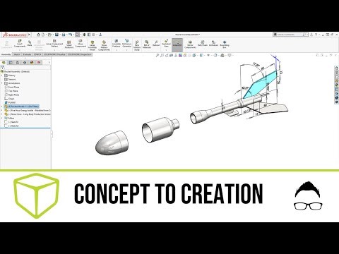 SOLIDWORKS TUTORIAL - Concept to Creation Webinar - Rocket Design