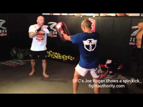 spin kick with Joe Rogan