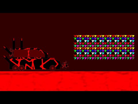 Escape from the Killer Car - Survival Marble Race in Algodoo