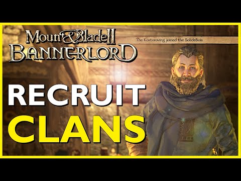 How to Recruit CLANS in Mount & Blade 2: Bannerlord - Quick Guide to get Vassals ‼️