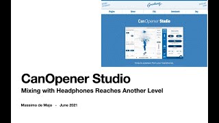 Video thumbnail for CanOpener Studio - review by massimodemajo