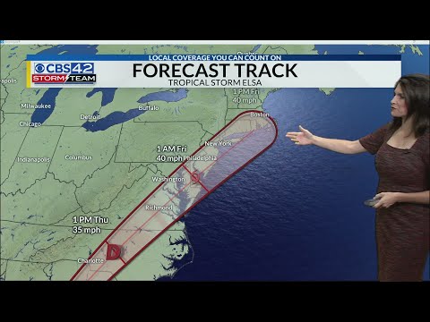 Elsa Quick Update Wednesday 5 P M Cdt