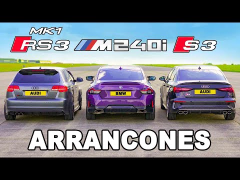 BMW M240i vs Audi S3 vs Mk1 RS3: ARRANCONES