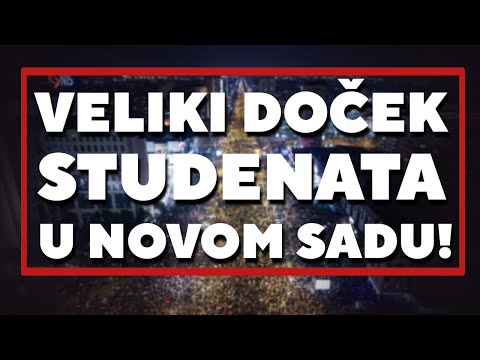 UŽIVO: Veliki doček studenata u Novom Sadu!