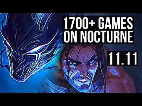 NOCTURNE vs SYLAS (MID) | 8/0/3, 1700+ games, Legendary, 900K mastery | KR Diamond | v11.11