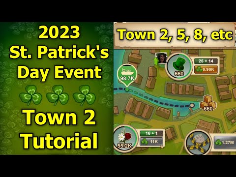 Forge of Empires: 2023 St. Patrick's Day Event - New Town 2 Tutorial! How to Easily Complete Town 2!