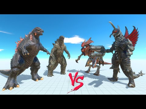 GODZILLA 2021 + GOJIRA vs RAIJIN + GIGAN FINAL WAR - Animal Revolt Battle Simulator