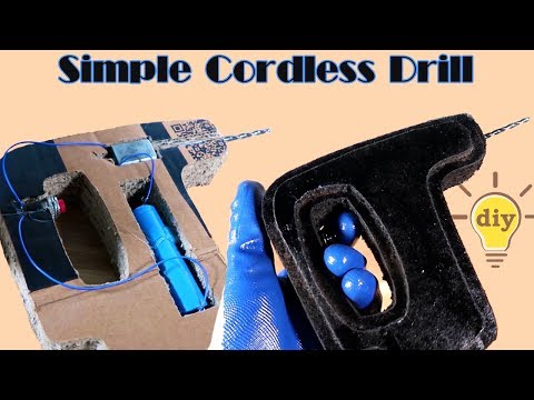 How to Make Simple Cordless Drill using Cardboard