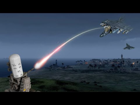 Russia Fighter Jet vs C-RAM Phalanx CIWS in Action l Military Simulation - Shooting Down - ArmA 3