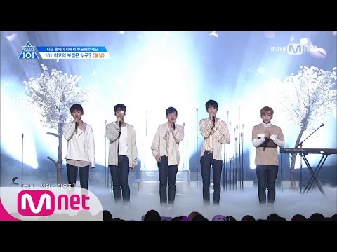 PRODUCE 101 season2 [7회] ′실력은 어리지 않아요′ 우리 블러썸ㅣ방탄소년단 ♬봄날 @포지션 평가 170519 EP.7