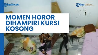 Momen Horor Pria Ketakutan Dihampiri Kursi Kosong, Publik Sebut Hanya Prank