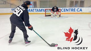 I TRIED BLIND HOCKEY!