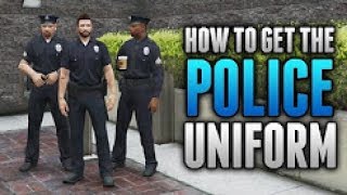 GTA 5: HOW TO GET THE POLICE UNIFROM (STORY MODE) - (GTA 5 police uniform)
