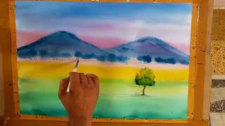 preview picture of video 'A simple Nature watercolour  Painting'
