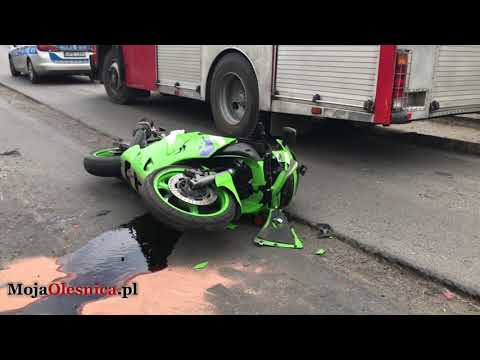 12.04.2019 Bierutów - wypadek osobówki i motocykla