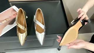 TIP-TOP Factory Women's Leather Heel Shoes