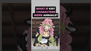 What if the characters from KNY were animals? 🐺🙂‍↕️ #kny #demonslayer #drawing #animeart #animeedit