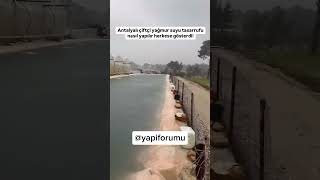 Antalya'da bir çiftçimiz kazdığı çukuru yağmur suyu ile doldurup ihtiy