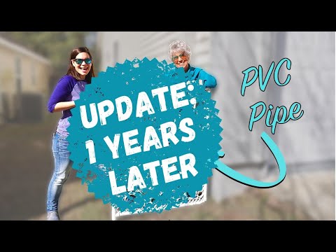 UPDATE 1 Year Later // DIY PVC Pipe Privacy Screen