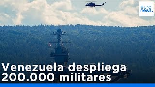 Venezuela despliega a 200.000 militares tras el despliegue del portaaviones más grande de EE.UU.