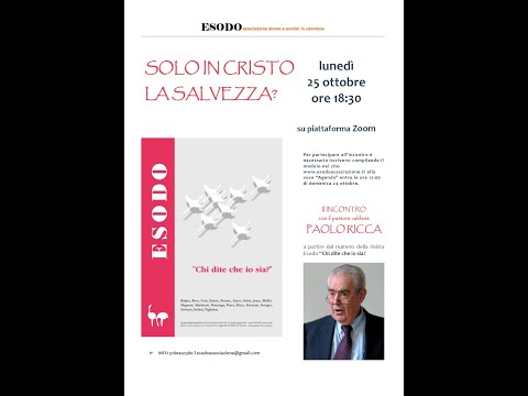 Esodo Associazione -  PAOLO RICCA 25 ottobre 2021